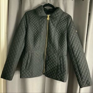 Michael Michael Kors Black Quilted Coat M
